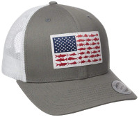 Naicissism American Fish Flag Trucker Hats - Fishing Gifts for India